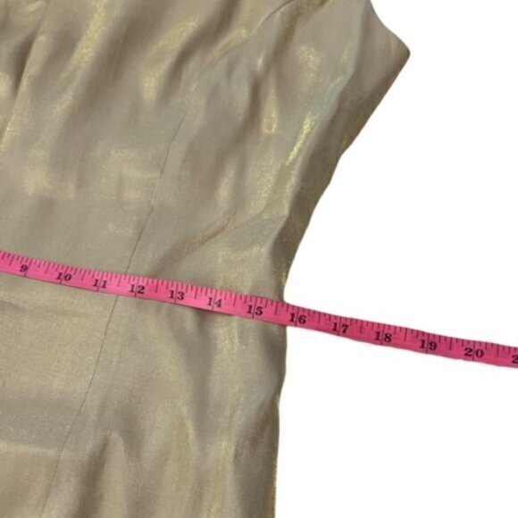 Karen Lawrence by Matthew Jacket Dress Combo Size 8 Metallic Gold Vintage MOTHER - Picture 14 of 16